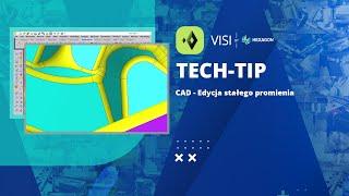 VISI CAD  Edycja stałego promienia - Tutorial