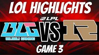 BLG VS RNG - Week 7 Day 3  LPL Summer Split 2023 - Highlights - GAME 3