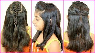 3 QUICK Back To School HEATLESS Hairstyles - Braided Puff Twisted  MyMissAnand