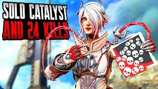 SOLO CATALYST & 24 KILLS AND 5200 DAMAGE Apex Legends Gameplay