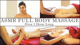 1 Hour Full Body ASMR Massage Relaxing Soft Spoken & Gentle Whisper Back Foot