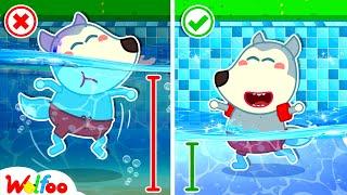 No No Play Safe - Wolfoo Shows the Safety Rules in the Swimming Pool Wolfoo Family Official