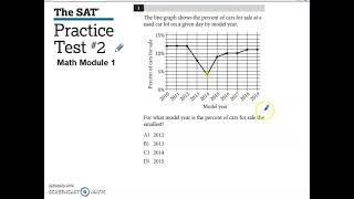 SAT Practice Test #2 Math Module 1 Problem #1