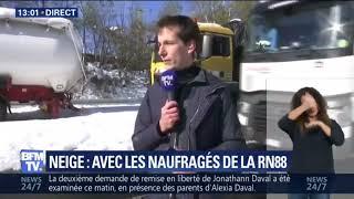 Haute Loire  les naufragés de la neige - 30 octobre 2018.