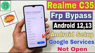 Realme C35 FRP Bypass Without Pc  New Trick  Android Setup Note Open  Apps Not Open  Frp Unlock