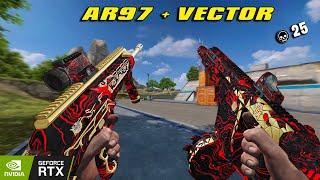 AR97 + Vector 25 kill random squad Blood strike max graphic rtx 2060