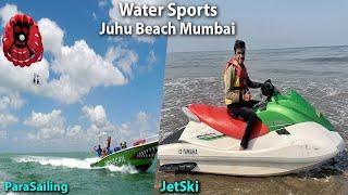 Did Paragliding in Mumbai - All Details  ParaSailing Jet Ski at Juhu Beach