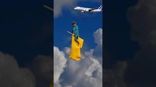 funny fly with stick VFX #funny #flying#cartoon#comedy