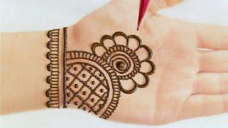 Very Easy and Simple Mehndi design for Front Hand  mahdi ka dizain  Mehandi ka Design