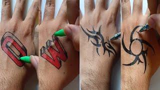 DIY Tattoo Temporary  Desain tato menggunakan pena biasa