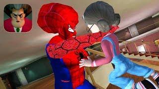 Scary Teacher 3D New Teacher Spider-Man - Gameplay Walkthrough Spider-Man TEACHER IosAndroid