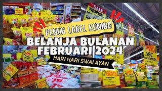 BELANJA BULANAN DI HARI HARI SWALAYAN Penuh banget banyak promonya