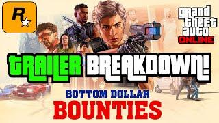 GTA 5 - NEW Bottom Dollar Bounties DLC - FULL Trailer Breakdown New Cars Business & More