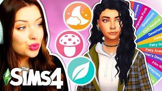 Spinning a Wheel of UNIQUE Aesthetics to Create Sims in The Sims 4  Sims 4 CAS Challenge CC