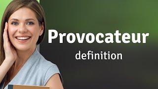 Provocateur  what is PROVOCATEUR meaning