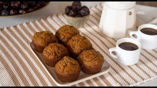 Date and Walnut Muffins  مافن بالتمر والجوز - CookingWithAlia - Episode 963