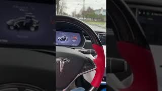 DRIVING A TESLA WITH A PS4 CONTROLLER - #shorts