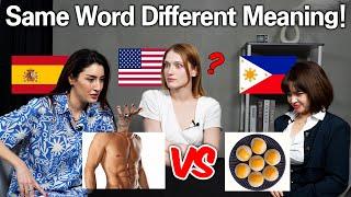 Spain VS Philippines l  American Was Shocked by Same Word different Meaning Spanish VS Tagalog