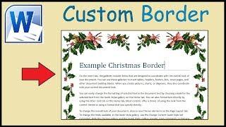 How to create your own custom border in Word