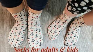 How to sew Socks in all sizes the easiest way  Socks for adults and kids DIY