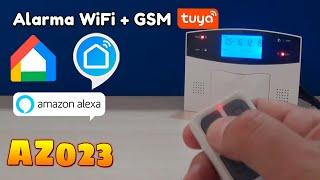 Alarma WiFi + GSM TuyaSmart compatible con Google Home Amazon Alexa y la APP Smart Life 