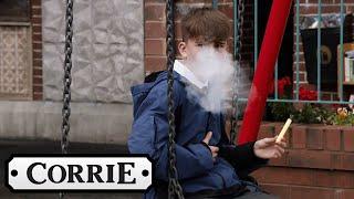 Liam Has An Asthma Attack After Trying A Vape  Coronation Street