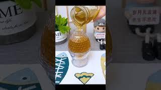 Non Drip Honey Jar Glass Say Goodbye to Sticky Mess