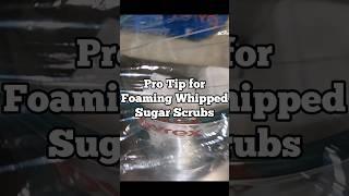 How to Make Perfect Foaming Whipped Sugar Scrub Tip #shorts