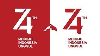 Official Logo of the 74th Anniversary of Indonesian Independence 17 August 2019