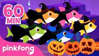 Witch Sharks Doo Doo Doo and more   Halloween Songs for Kids  Compilation  Pinkfong Baby Shark