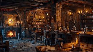 Medieval tavern atmosphere - Relaxing fantasy music Soothing D&D Melodies for sleeping