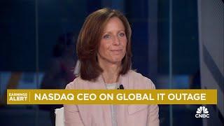 Nasdaq CEO Adena Friedman on Q2 results Really proud of the results for the quarter