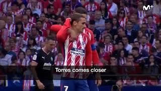 Griezmann cries during Atleti match Simeone sends Godin to tell fans to chant his name