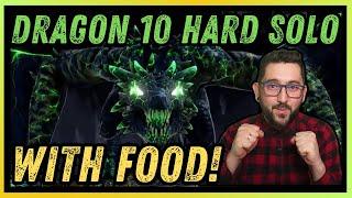  I FINALLY DID IT  SOLO Dragon 10 Hard With Food Champs Gnishak Solo Guide  RAID SHADOW LEGENDS