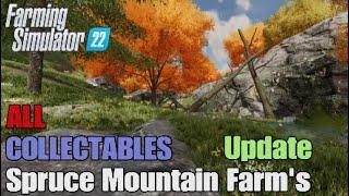 FS22 Spruce Mountain Farms Map  Update 1.0.0.1    Earn extra money  All 100 Collectables