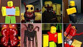 Roblox Residence Massacre Night 2 Intro Scene + All Monster Jumpscares & All Endings