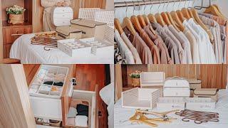 WARDROBE ORGANIZATION IDEAS  CARA MENATA LEMARI PAKAIAN MENGGUNAKAN TEMPAT PENYIMPANAN SUPAYA RAPI