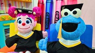 Best Sesame Street Graduation Party Video for Toddlers  Cookie Monster Abby Preschool Graduation