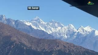 Kathmandu to Lukla Flight Amazing Aerial View of Himalaya including Mt. Everest カトマンズからルクラへのフライト