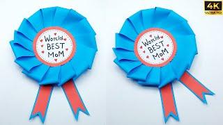 Mothers Day Craft Ideas - How to Make Mothers Day Badge  Handmade Crafts For School Projects