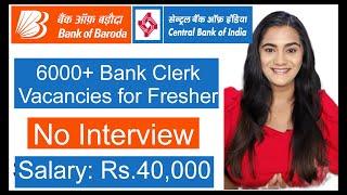 Bank Clerk Job Vacancy for all India Fresher Graduates  IBPS Bank Clerk Last Date