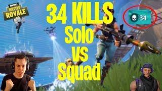 34 KILLS  DEUTSCHER REKORD Solo vs Squad  Repaz  Fortnite Battle Royale