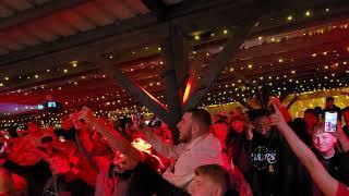 MUFC v NUFC Carabao Cup final 2023-Fans at the Courtyard Manchester 