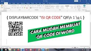 Cara Membuat Barcode  Qr Code Sendiri Di Microsoft Word SIMPLE DAN MUDAH