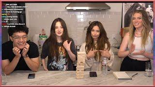 Valkyrae had to UwU after pulling a Jenga block