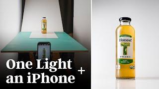 Shooting a Bottle with ONE Continuous Light and a Smartphone