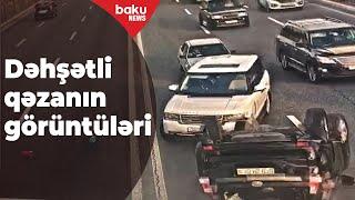 Bakıda kameraya düşən dəhşətli qəza - Baku TV