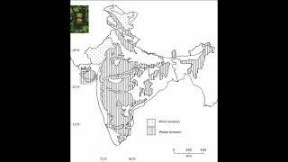 LAND EROSION BY WATERWIND IN MAP OF INDIA