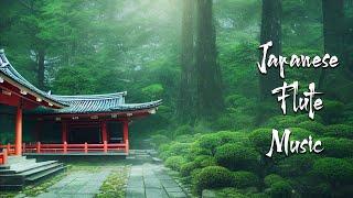 Japanese Peaceful Temple - Zen Garden with Japanese Flute Music - Meditation Music Relaxing Music
