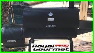 Royal Gourmet 30 Inch Charcoal Grill and Offset Smoker Unboxing and First Cook.